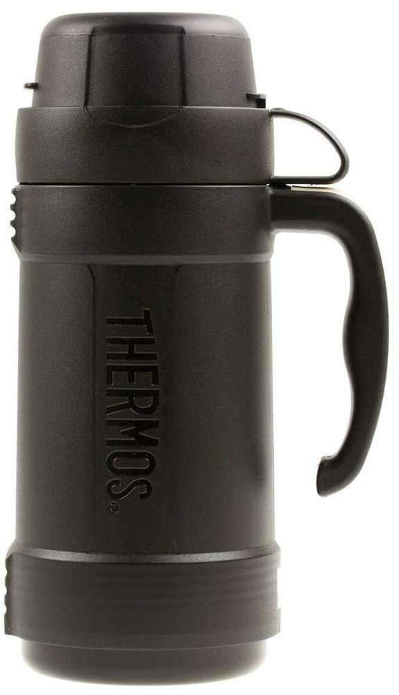 Thermos 500 ml stiklinis termosas su vienu puodeliu TERMOSAS - juodas