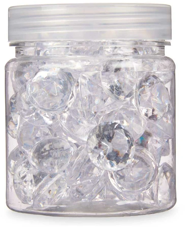 Gift Decor Dekoratyviniai akmenys Deimantas 150 g Skaidrus (16 vnt.)