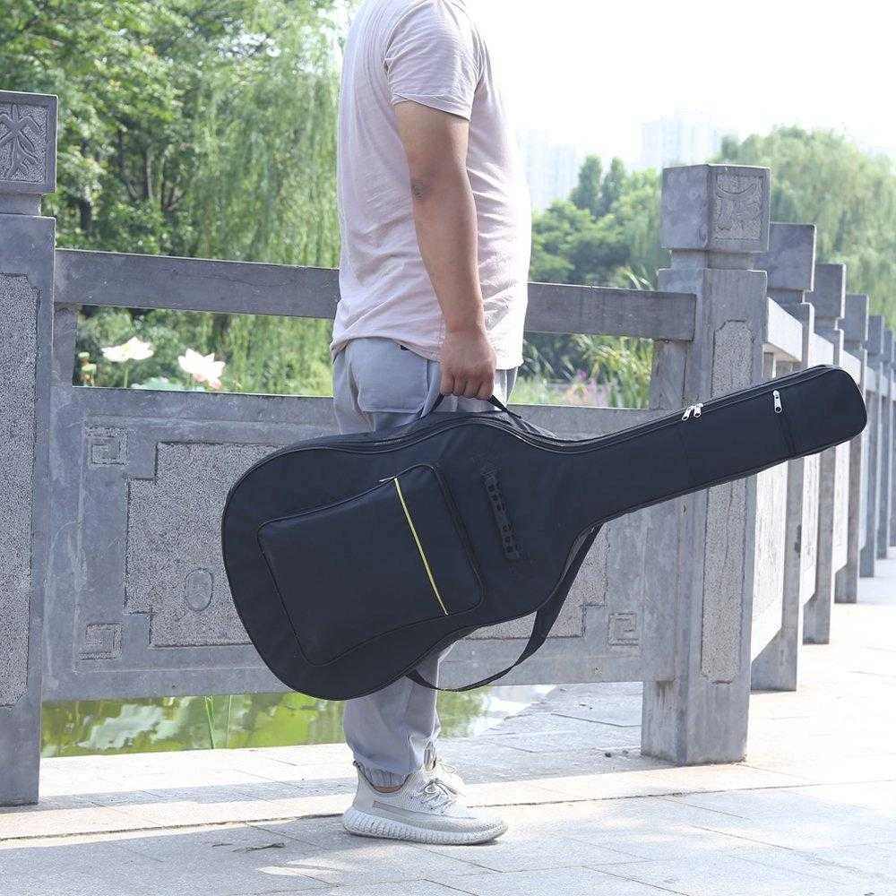 Klasikinės akustinės gitaros dėklas su reguliuojamomis petnešomis
