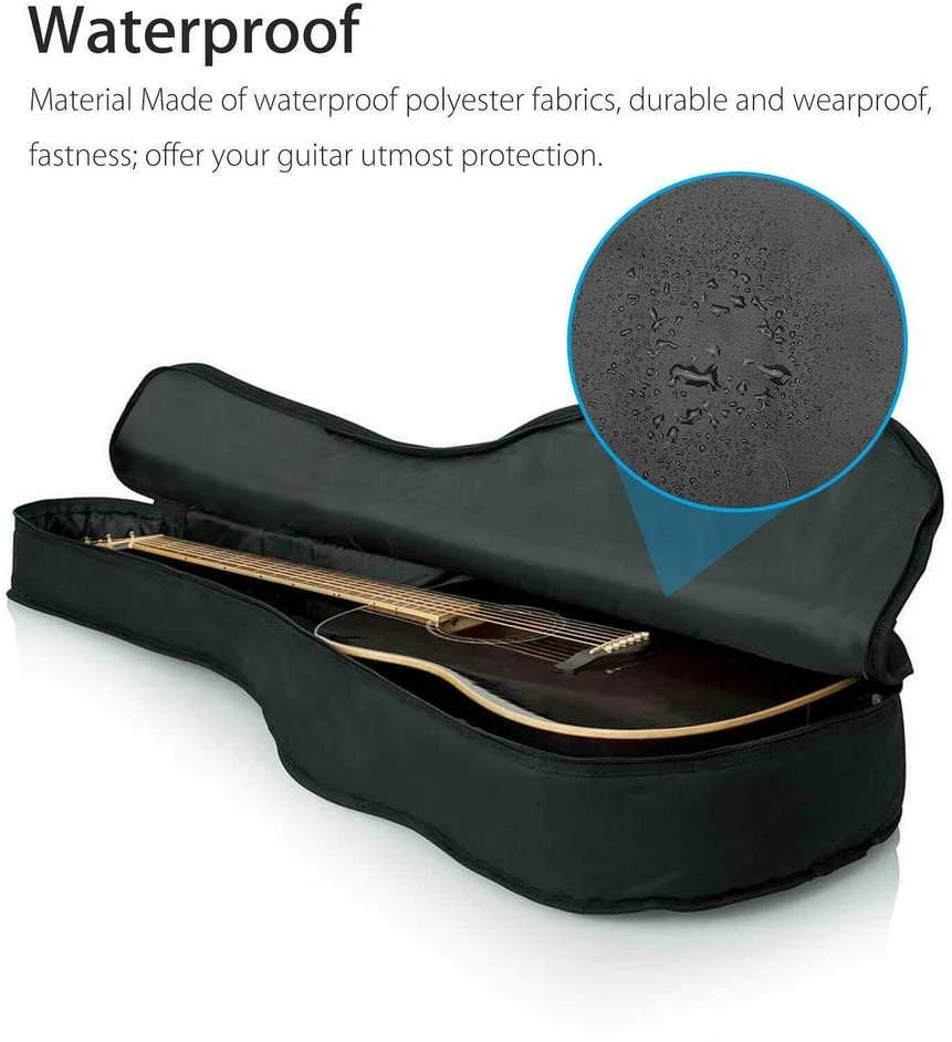 Klasikinės akustinės gitaros dėklas su reguliuojamomis petnešomis