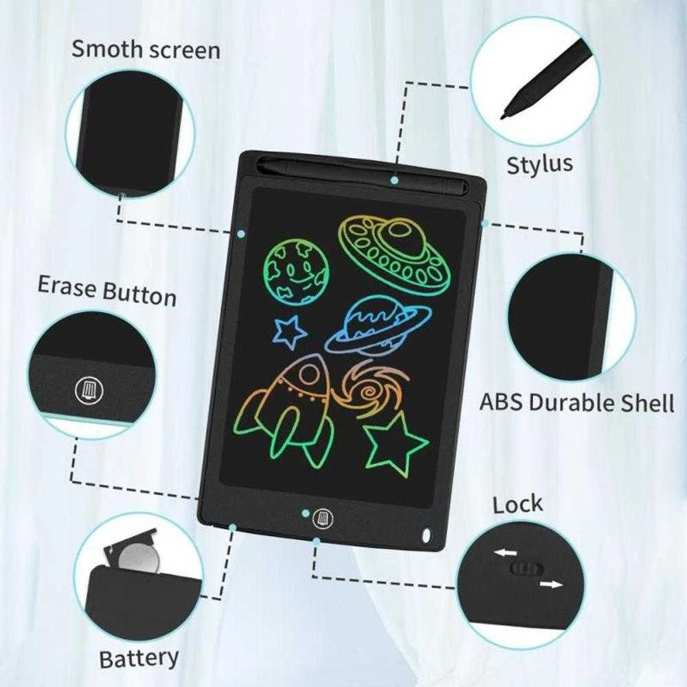 KRUZZEL 22454 8.5" juodas drawing tablet