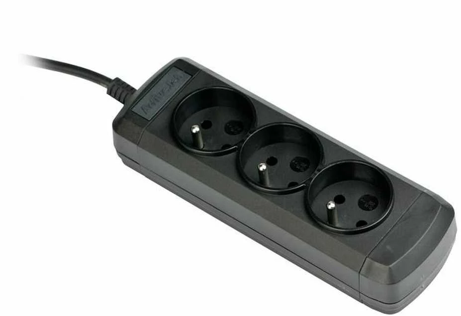 Maitinimo Pratęsimas - Activejet 3GNU 3 M 3 AC Lizdai 10A 230V Juodas