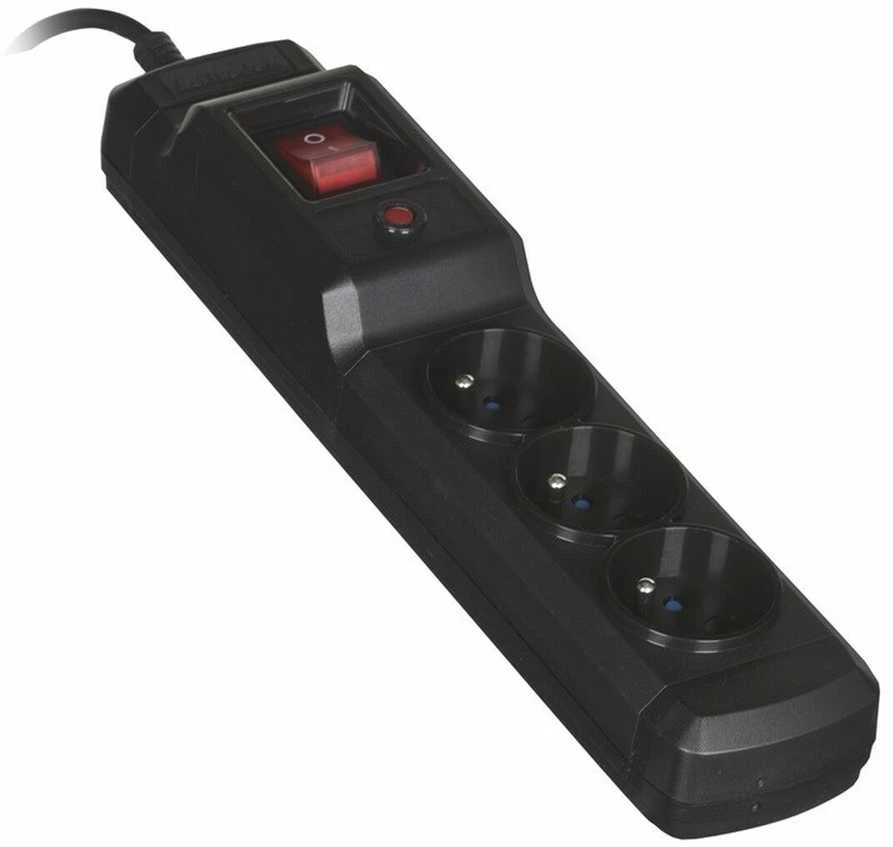 Ilgiklis - Activejet COMBO-IEC-3G 3x Tipo E Lizdai 1,5 m Laidas Juodas