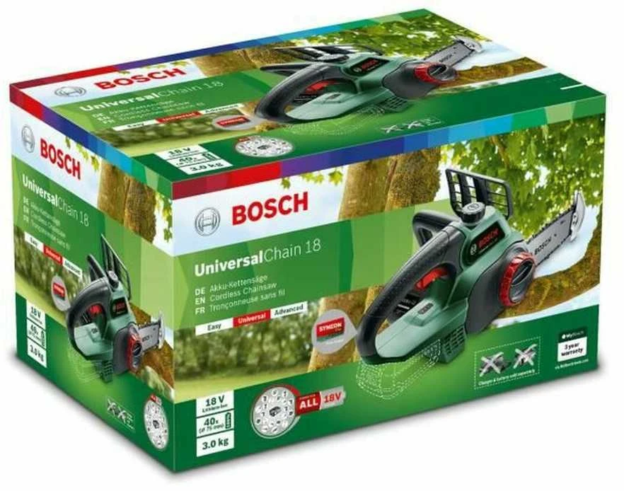   Grandininis pjūklas Bosch UniversalChain 18 solo - Be akumuliatoriaus ir kroviklio