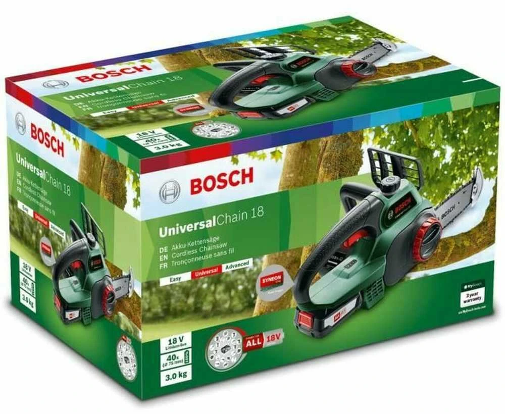 Akumuliatorinis grandininis pjūklas Bosch Universal Chain 18 (1x2,5)