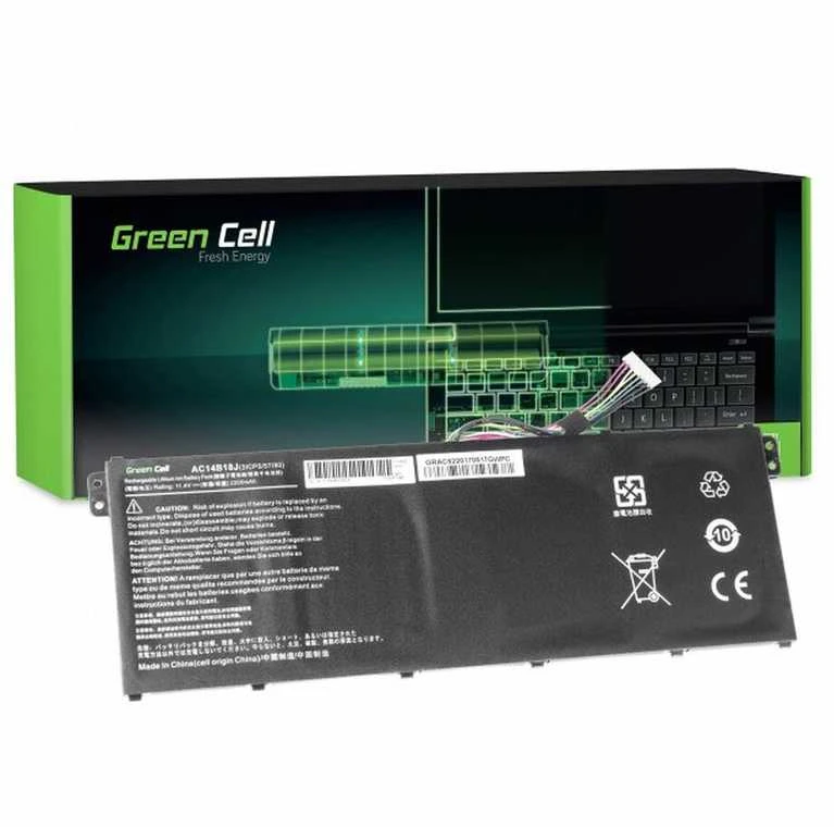 Green Cell Žalias Cell GREENCELL AC52 Baterija Žalias Cell AC14B8K AC14B18J skirta Acer Aspire E 11 ES1-111M ES1-131 E 15 E