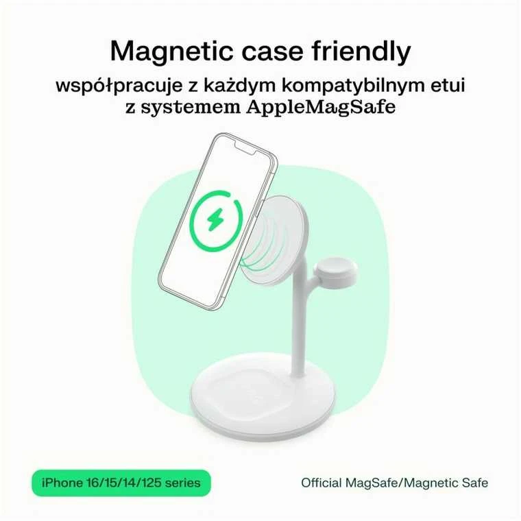 Green Cell Žalias Cell MagScape Stand 3w1 MagSafe juoda