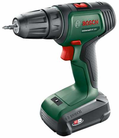 Bosch Universal Drill 18V (1x1,5 akumuliatorius) Akumuliatorinis dviejų greičių gręžtuvas - suktuvas