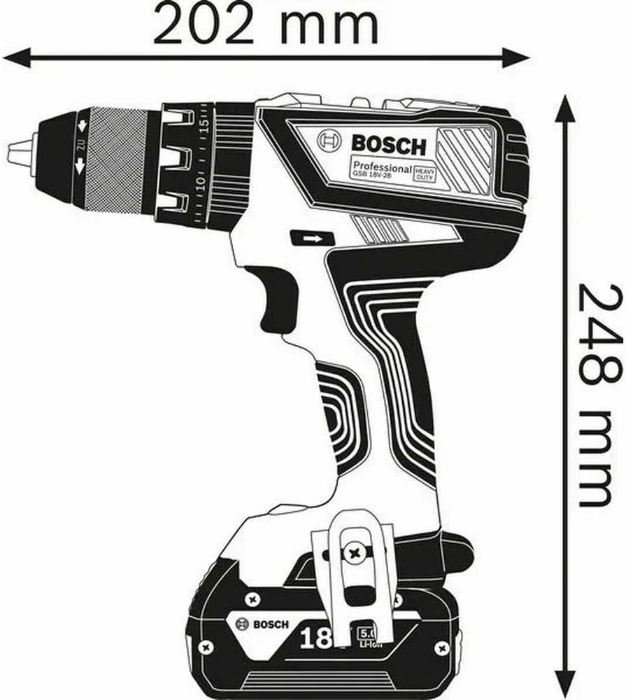 Bosch Akumuliatorinis suktuvas GSR 12V-15 2x2.0Ah Akumuliatorinis Suktuvas