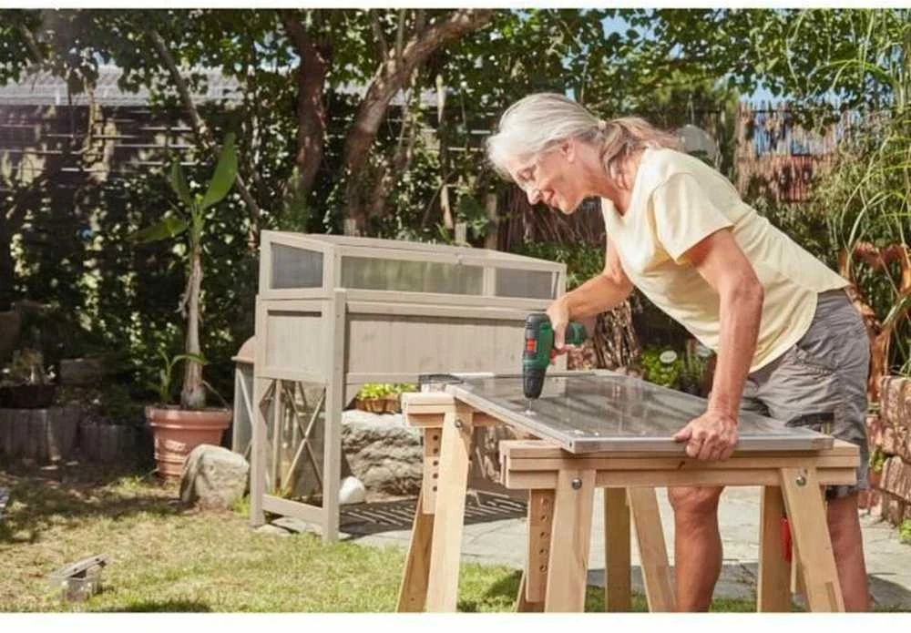 Bosch EasyDrill 1200 (2x1,5 akumuliatoriai) Akumuliatorinis dviejų greičių gręžtuvas - suktuvas
