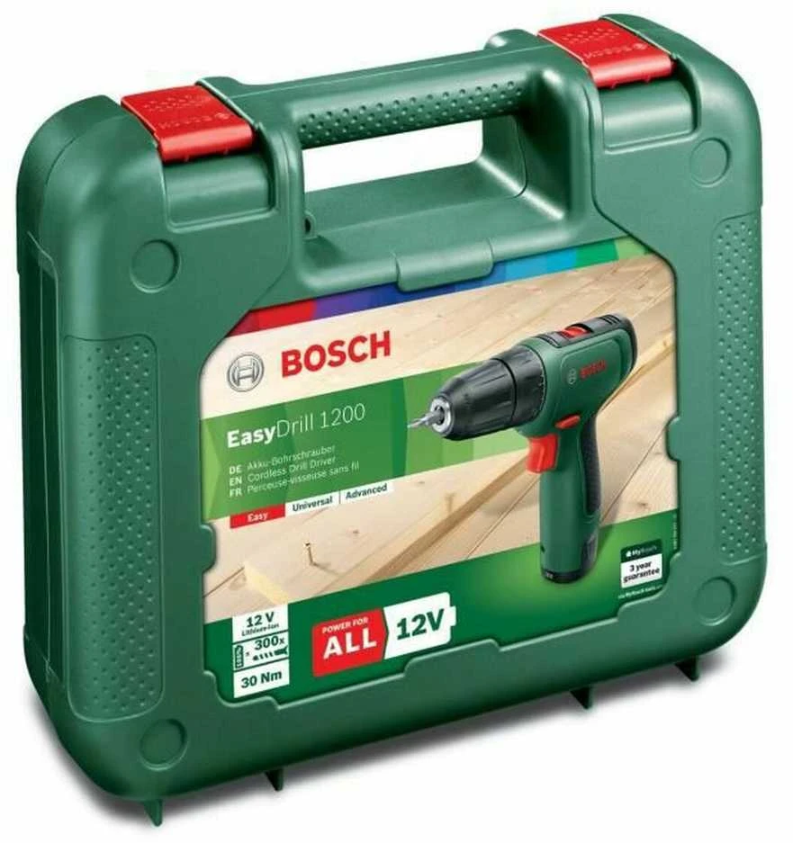 Bosch EasyDrill 1200 (1x1,5 akumuliatorius) Akumuliatorinis dviejų greičių gręžtuvas - suktuvas