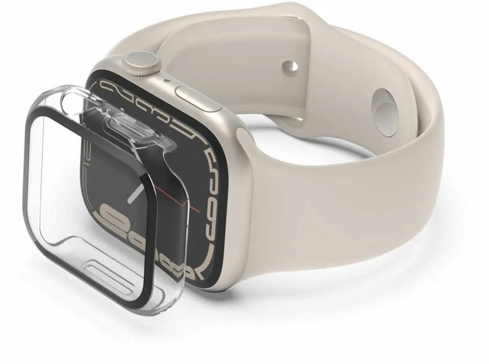 Belkin grūdinto išlinkimo ekrano apsauga „Apple Watch 4-8/SE 40/41mm“, skaidri