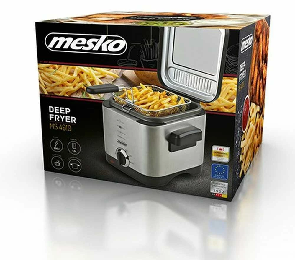 Gruzdintuvė Mesko MS 4910, 1.5 l, Juodos/Sidabrinės spalvos