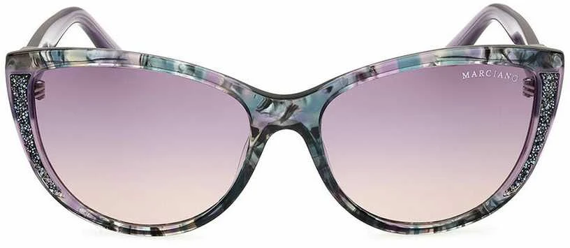 Guess Marciano akiniai nuo saules su violetiniais stiklais