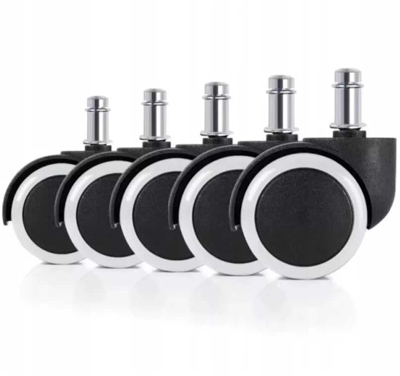 Rubber swivel chair castors 5pcs, modelis