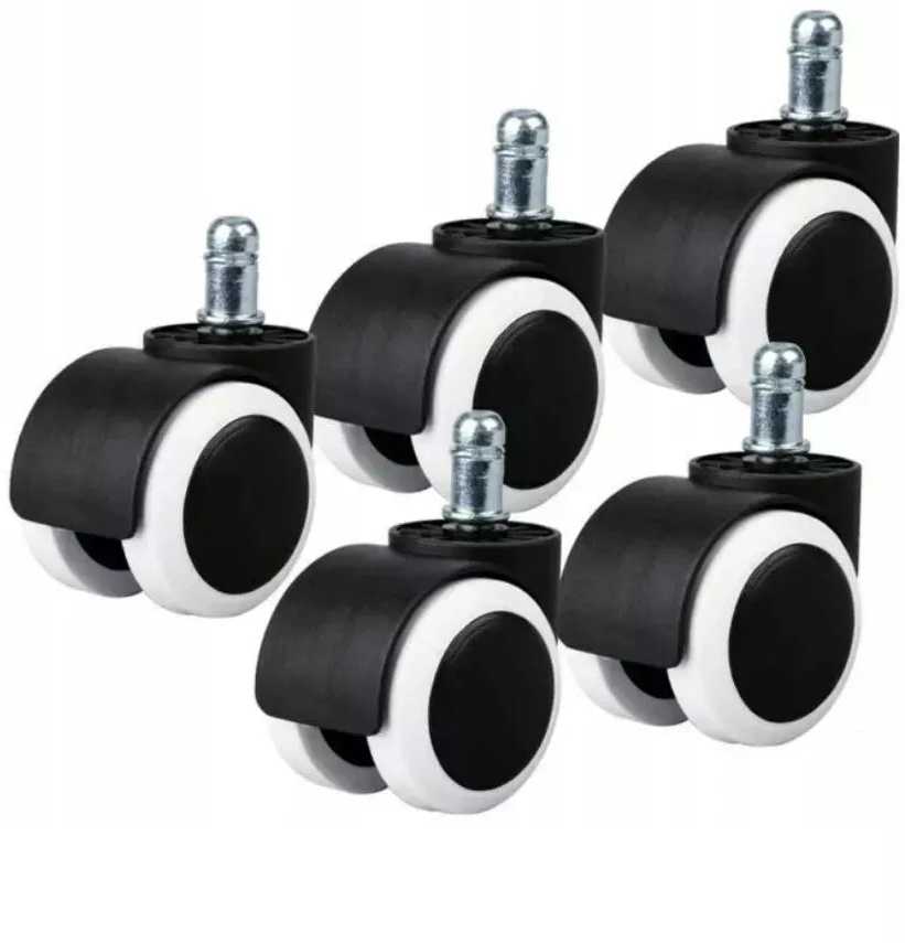 Rubber swivel chair castors 5pcs, modelis