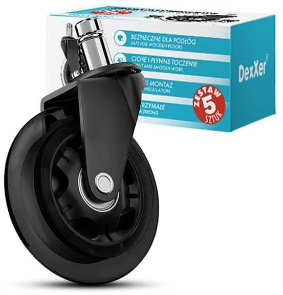 Biuro kėdžių ratai - 5 vnt Malatec 22077