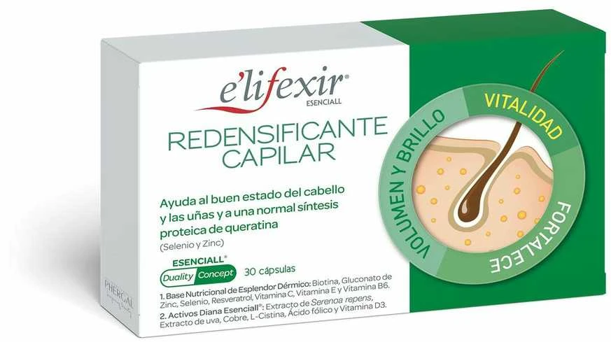 Phergal E'lifexir Essential Hair Redensifier Plaukų minkštinimo priemonė 30 kapsulių
