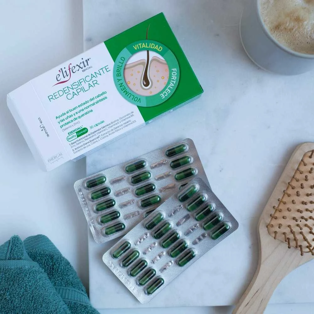 Phergal E'lifexir Essential Hair Redensifier Plaukų minkštinimo priemonė 30 kapsulių