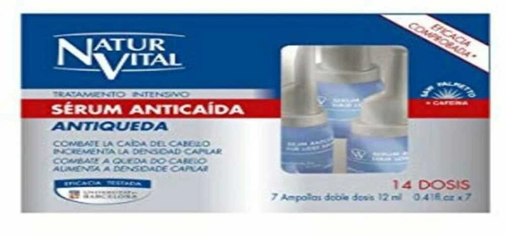 Naturvital serumas nuo plaukų slinkimo ampulės 7x12ml