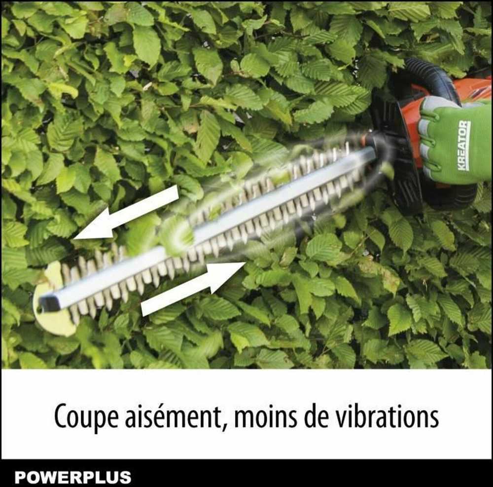 POWERPLUS Dual Power Dvigubo maitinimo aukščio dydis Powdpg75320 Baterija - 20 V, Baterija ir įkroviklis pridedamas, 580 mm ašmenys, 18 mm nuokrypis