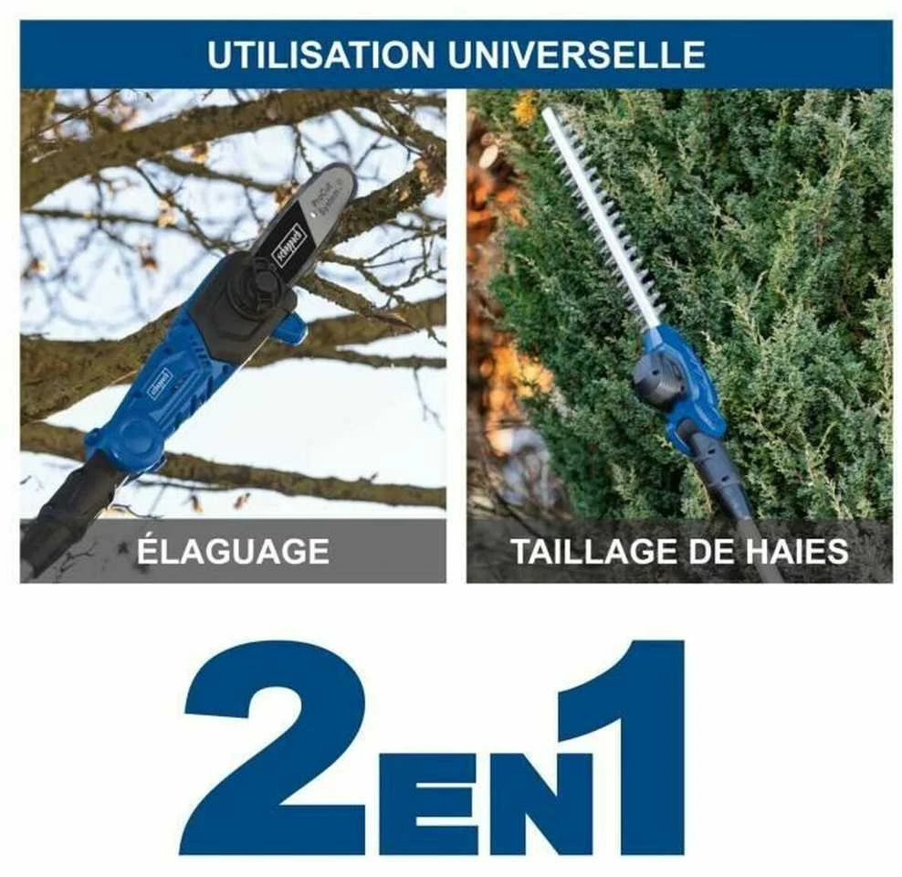 Akumuliatorinės gyvatvorių žirklės-aukštapjovė C-PHTS410-X, Scheppach