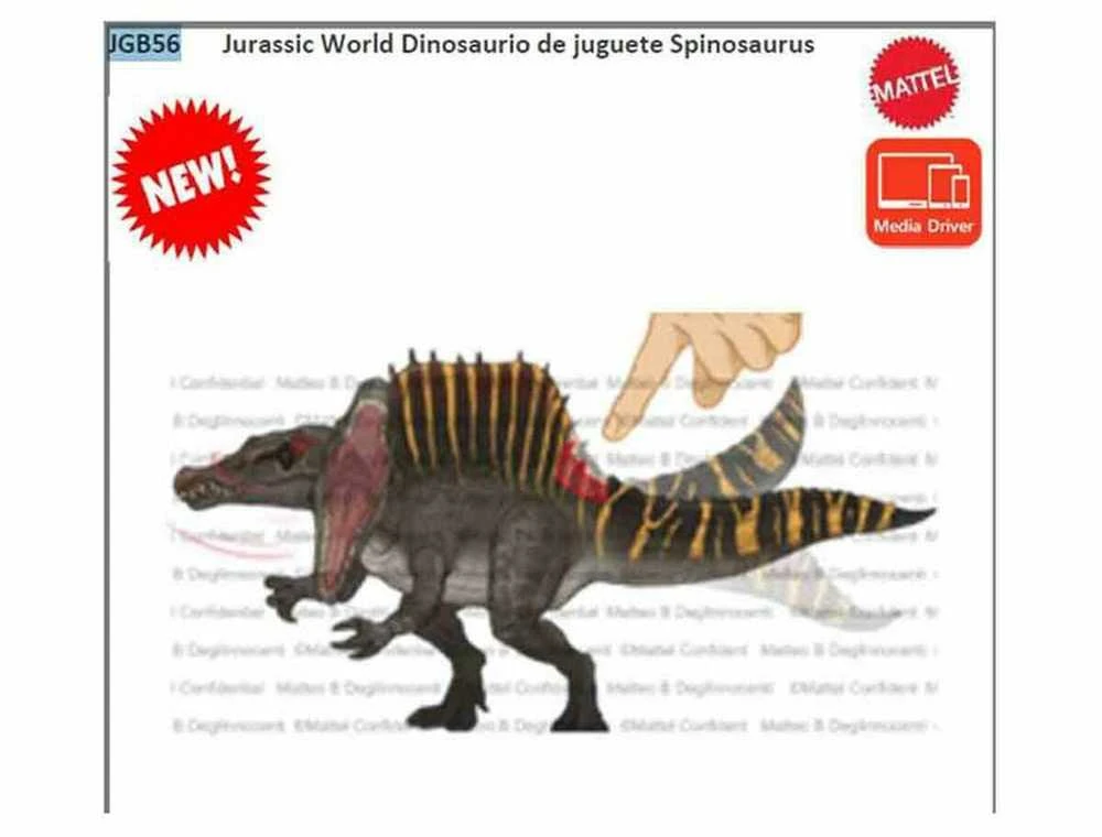 Mattel JURASSIC WORLD dinozauras – Spinozauras (JGB56)