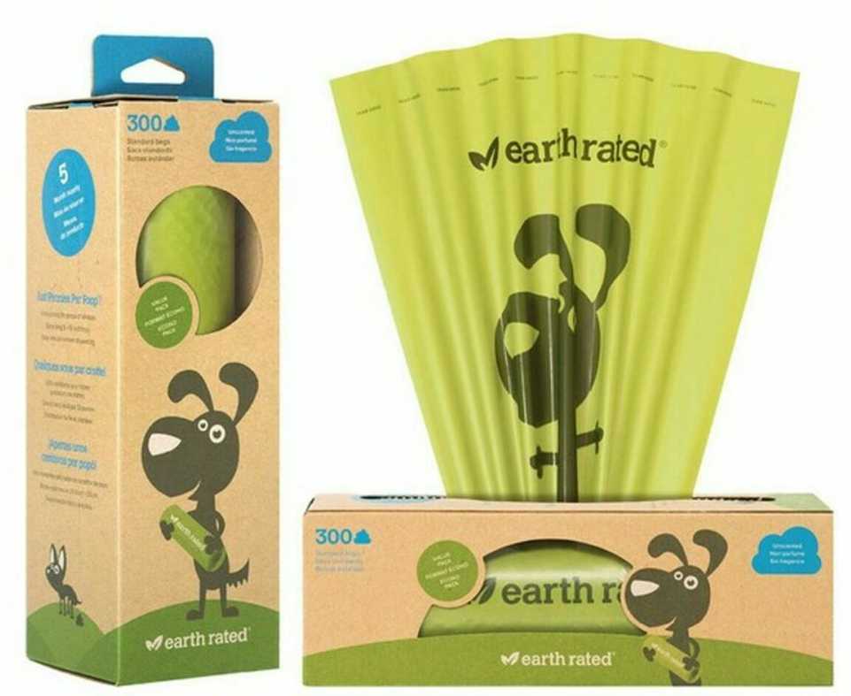 Gyvūnų maišelių dispenseris Earth Rated Perdirbtas kartonas (300 uds)