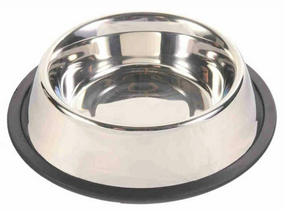 Trixie Dubenėlis metalinis 0.9l 17cm su guma