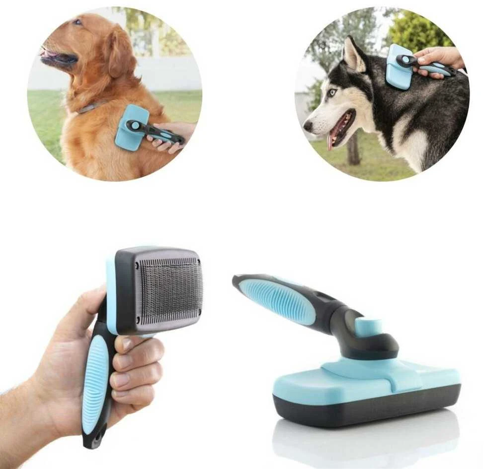 InnovaGoods vielinis naminių gyvūnėlių šepetys su ištraukiamais šereliais Groombot InnovaGoods