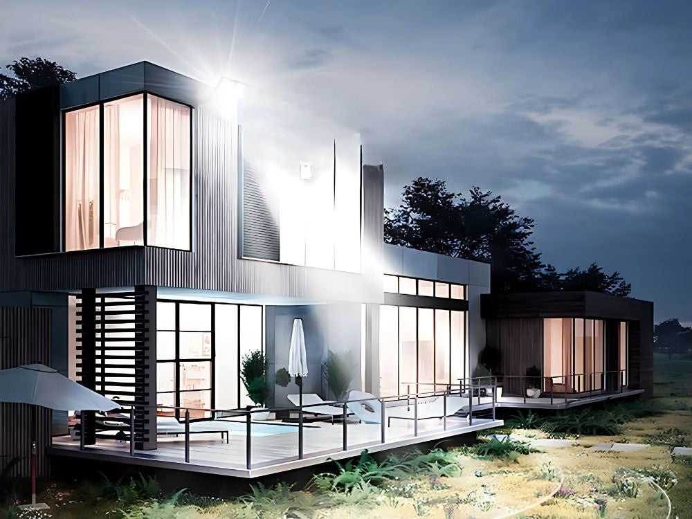 LED prožektorius su judesio ir sutemų jutikliu 10W 6000K