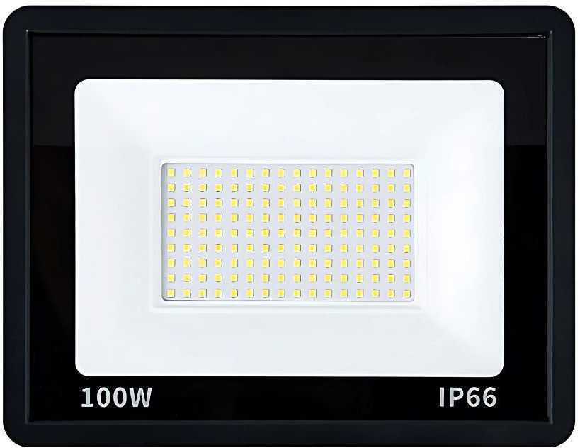 Halogeninis LED prožektorius 100 W, 6000 K, lauko sąlygoms, atsparus vandeniui, IP66