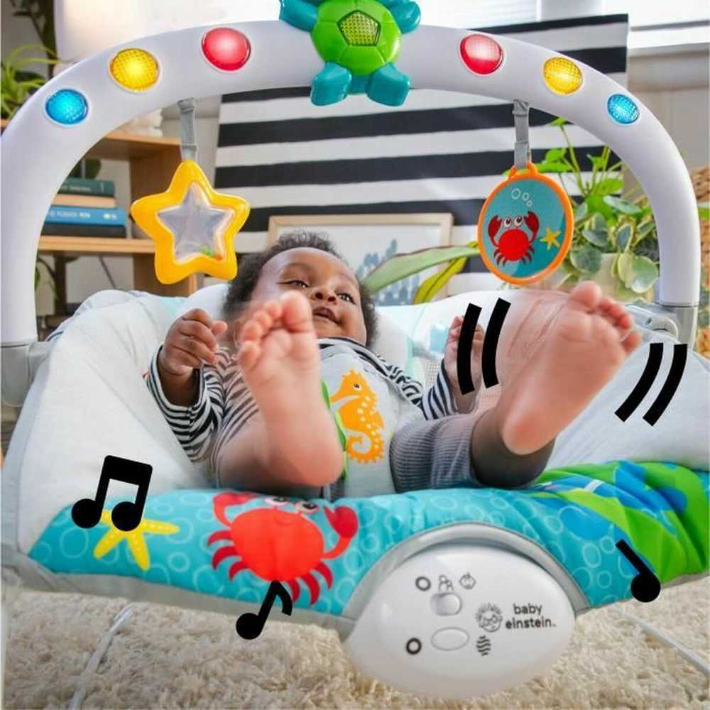 Baby Einstein Ocean BABY EINSTEIN grojantis gultukas KICK TO IT Neptune, 0 - 6 mėn., Mėlynas, 13102