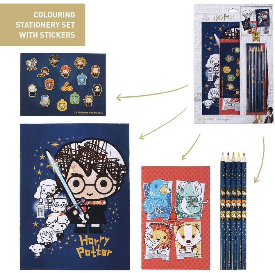 Set de Papetărie Harry Potter 16 Dalys Mėlyna