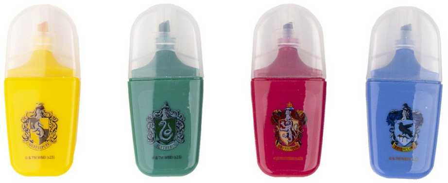 Cerdá Šviečiančių markerių rinkinys Harry Potter 4 Dalys Spalvotas