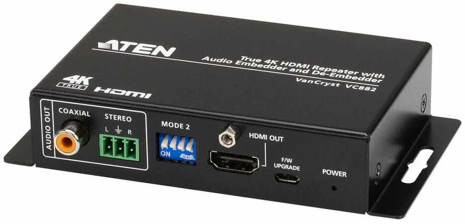Aten | Tikras 4K HDMI kartotuvas su garso įterpimo ir išjungimo funkcija | VC882