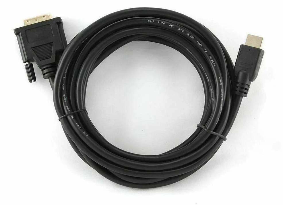GEMBIRD CC-HDMI-DVI-15 HDMI-DVI kištukas-kištukas kabelis su auksinėmis jungtimis, 4,5 m, urmu pakuotė