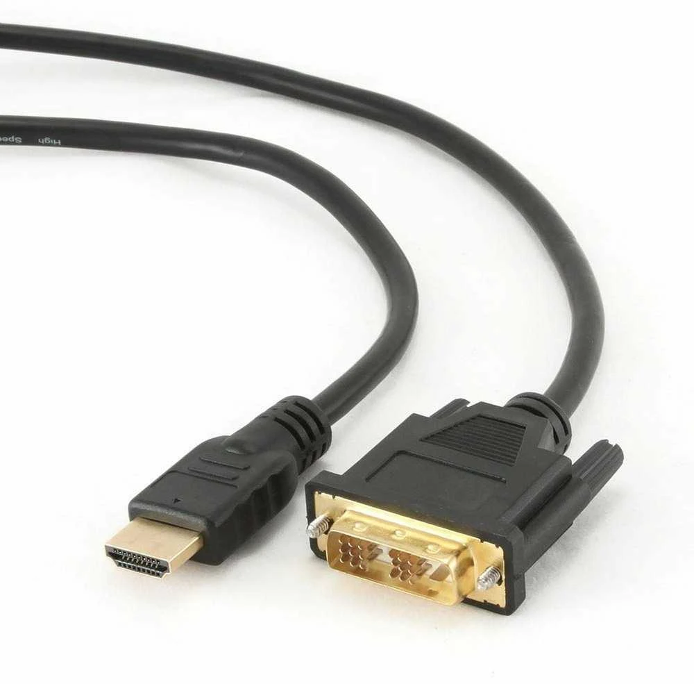 GEMBIRD CC-HDMI-DVI-15 HDMI-DVI kištukas-kištukas kabelis su auksinėmis jungtimis, 4,5 m, urmu pakuotė