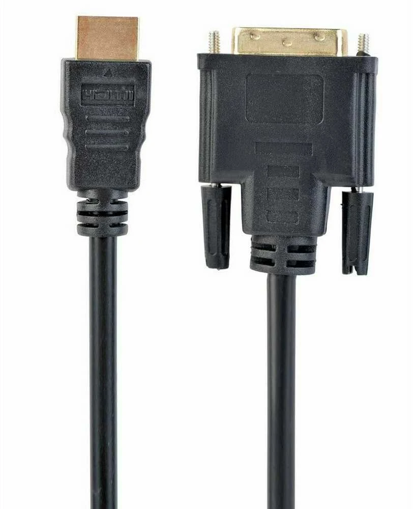GEMBIRD CC-HDMI-DVI-15 HDMI-DVI kištukas-kištukas kabelis su auksinėmis jungtimis, 4,5 m, urmu pakuotė