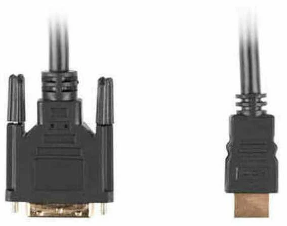 LANBERG CA-HDDV-10CC-0018-BK cable HDMI -> DVI-D 18+1 M/M Single Link. juodas 1.8m