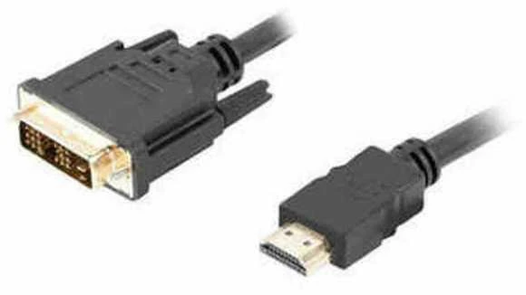 LANBERG CA-HDDV-10CC-0018-BK cable HDMI -> DVI-D 18+1 M/M Single Link. juodas 1.8m