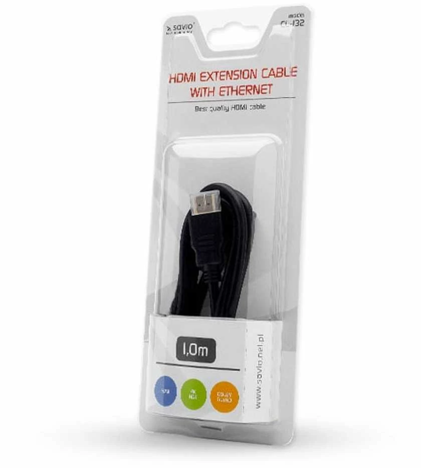 SAVIO HDMI extension cable 1m CL-132
