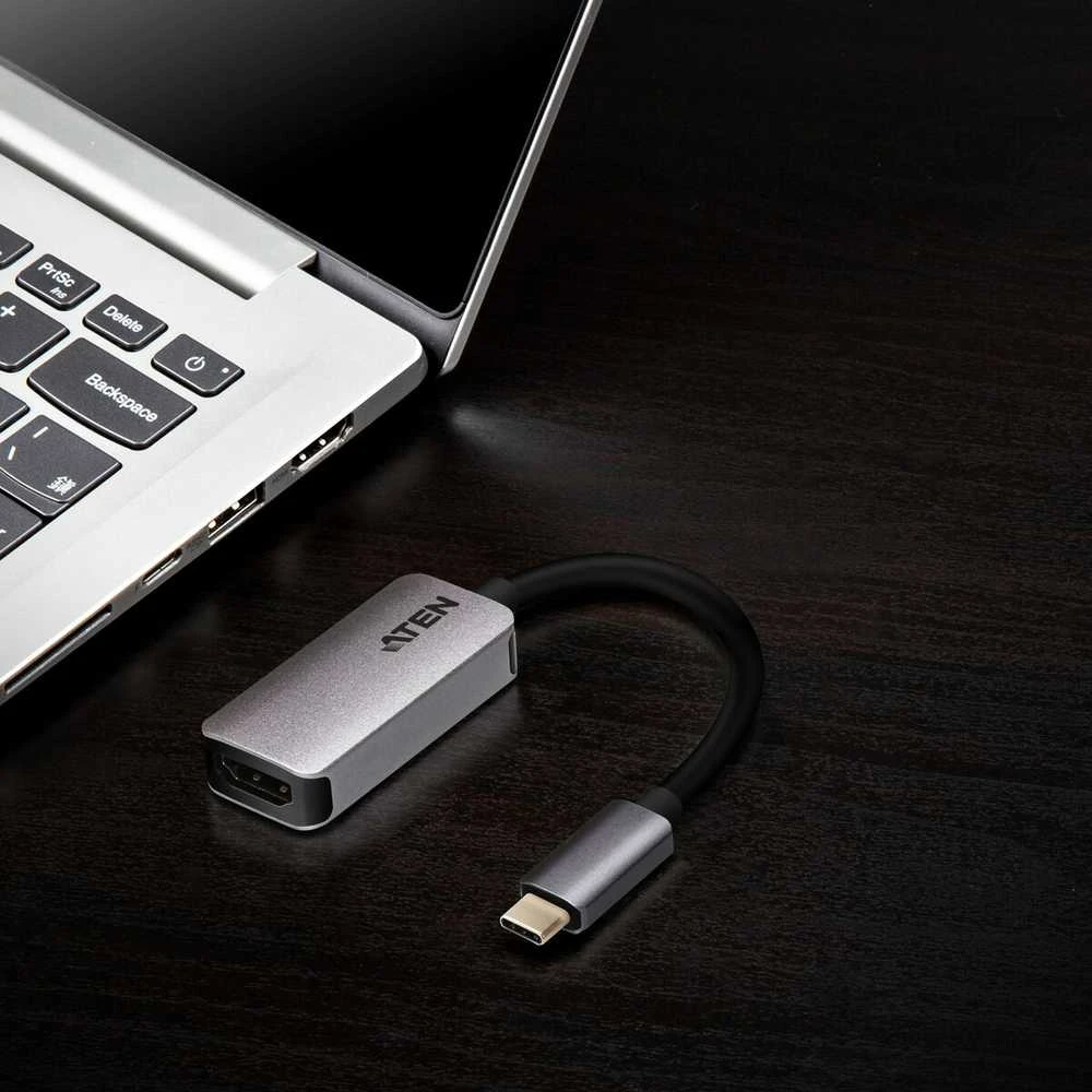 Aten | USB-C į HDMI 4K adapteris | HDMI lizdas | USB-C kištukas | USB-C į HDMI