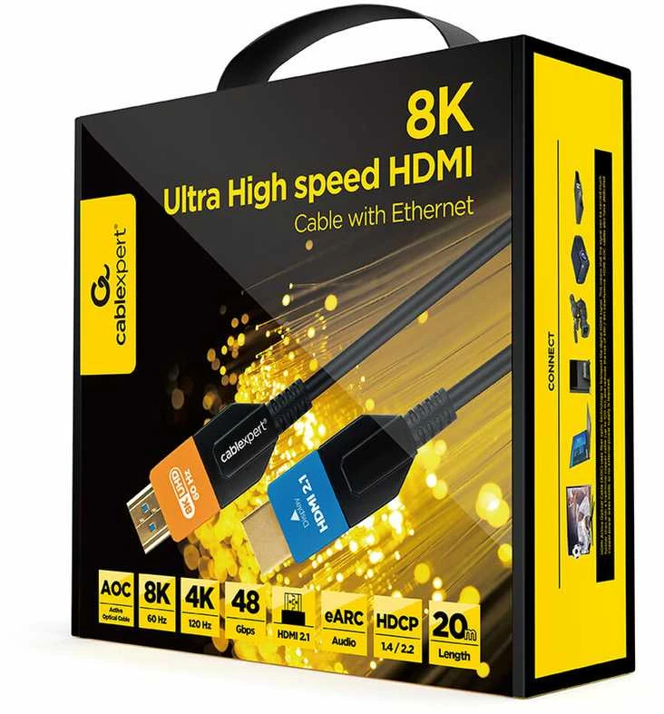 Gembird Kabelis itin didelės spartos hdmi aoc serija 8k 20m