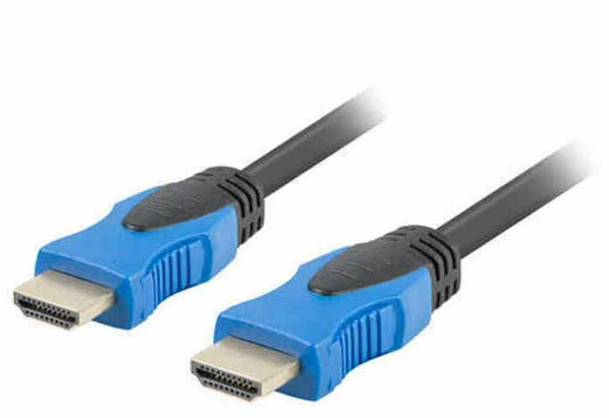 HDMI laidas su mėlynomis jungtimis