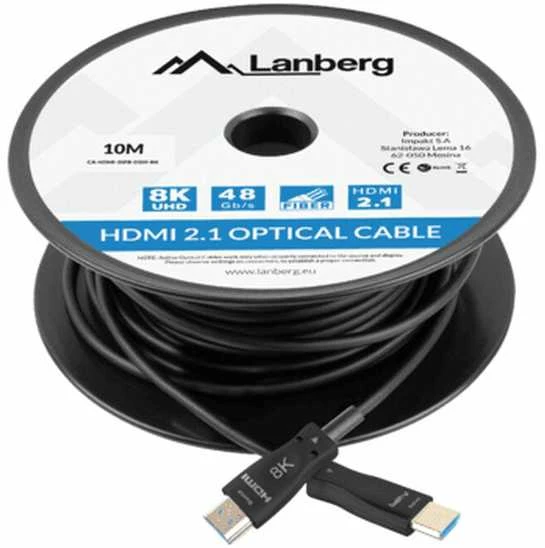 LANBERG HDMI CABLE LANBERG HDMI CABLE M/M V2.1 10M OPTICAL AOC Juodas