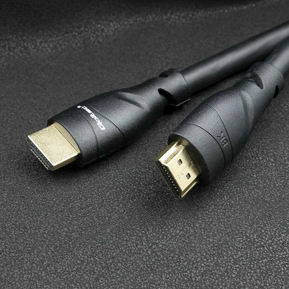 Qoltec 50353 HDMI v2.1 kabelis Itin didelės spartos 8K | 60Hz | 26AWG | AUKSAS | 5 m