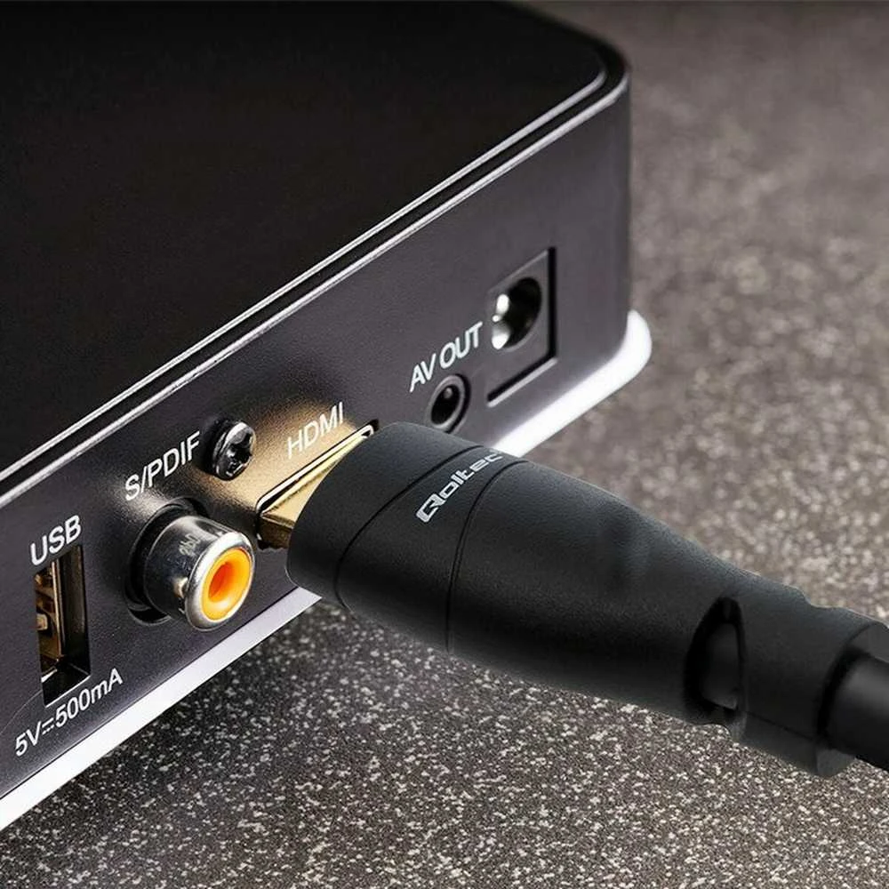 Qoltec 50353 HDMI v2.1 kabelis Itin didelės spartos 8K | 60Hz | 26AWG | AUKSAS | 5 m