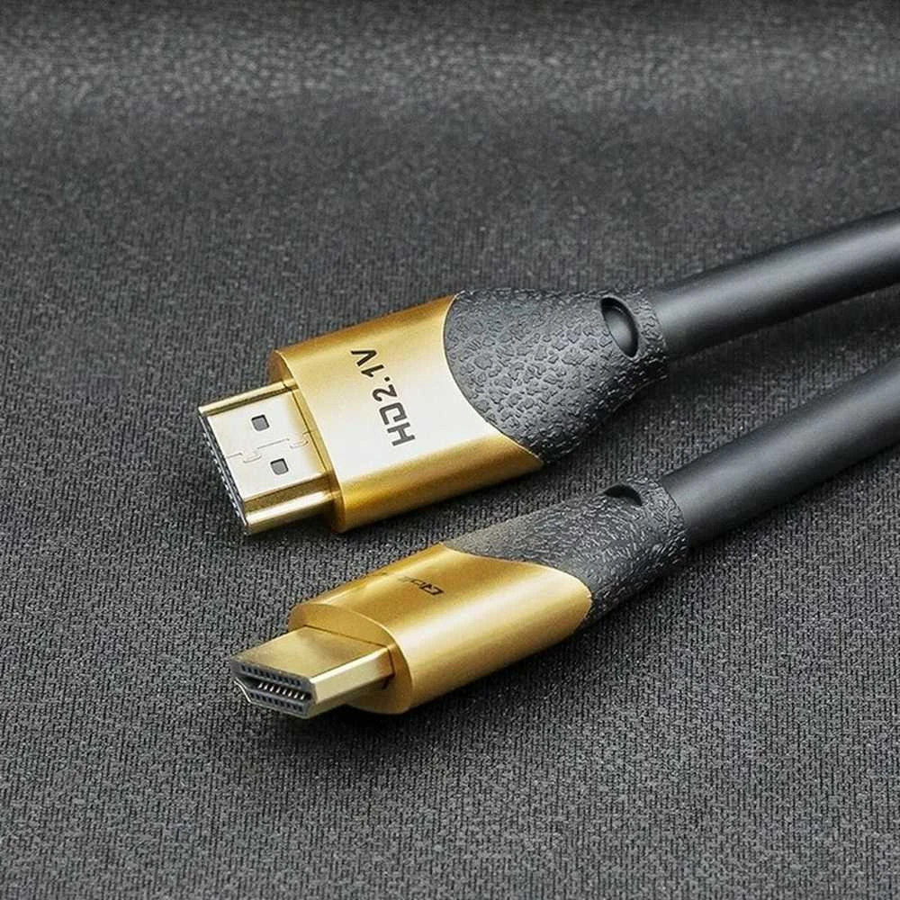 Qoltec Kabelis HDMI v2.1 Itin didelės spartos 8K | 60 Hz | 30AWG | AUKSAS | 1m