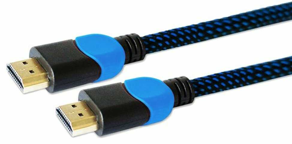 Savio GCL-02 HDMI cable 1.8 m HDMI Type A (Standard) Juodas,Mėlyna